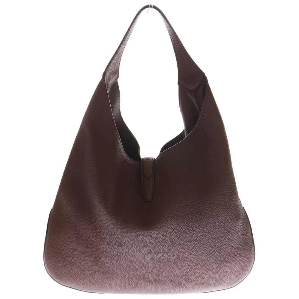 Gucci One Leather Bag Hobo Hobo Red Bordeaux Shoulder